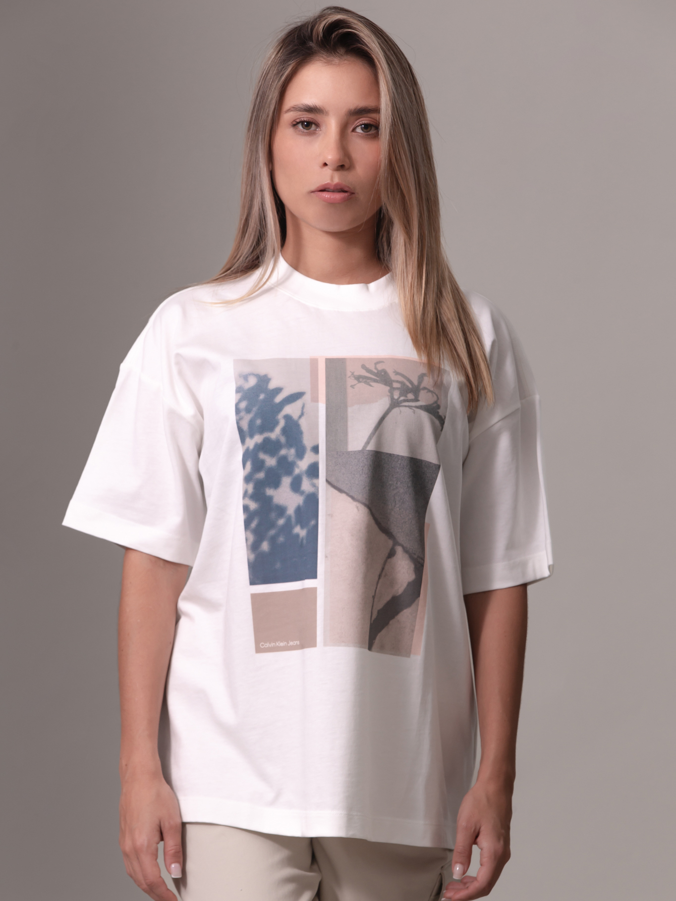 POLERA FLORAL COLLAGE PRINT - 1