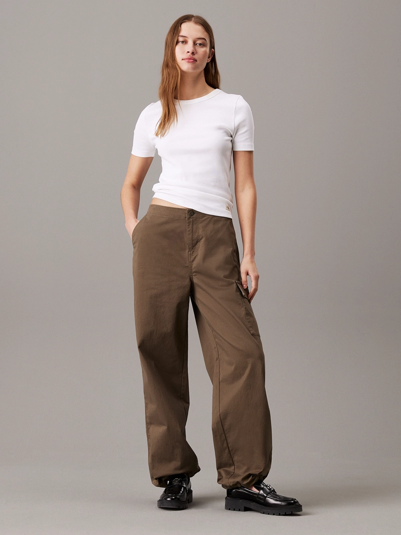 PANTALON CARGO BRUSHED COTTON - 1