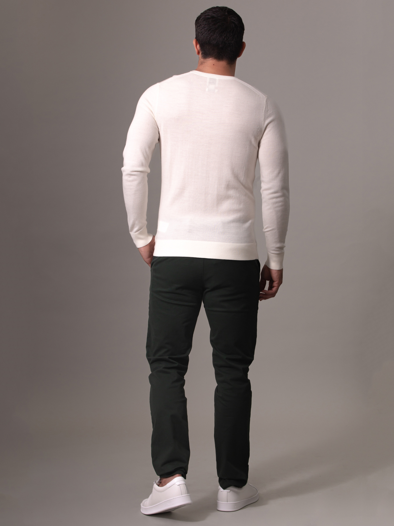 SWEATER SUPERIOR WOOL CREW NECK SWEA - 3