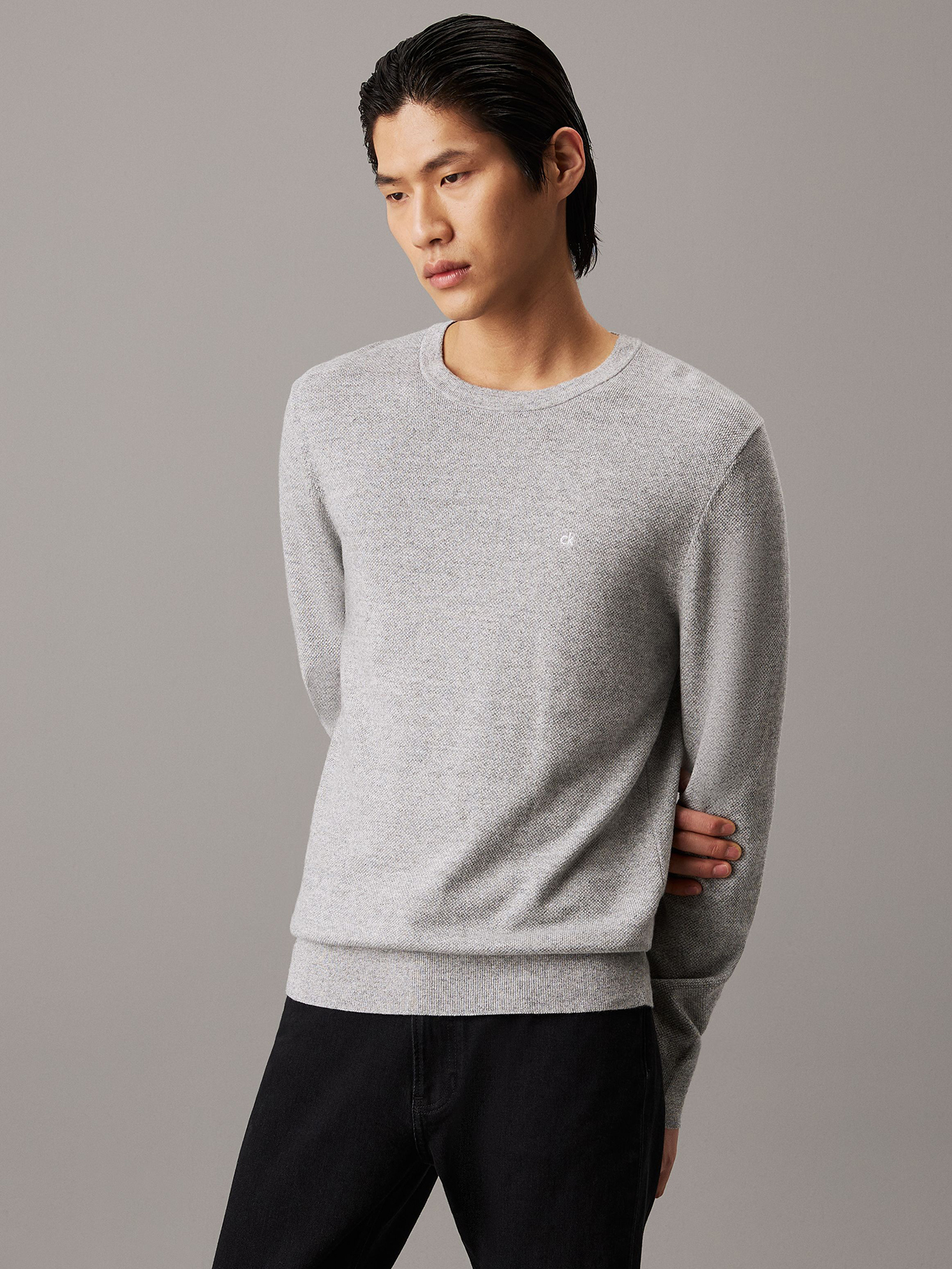 SWEATER MICRO PIQUE STRUCTURE SWEATER - 1
