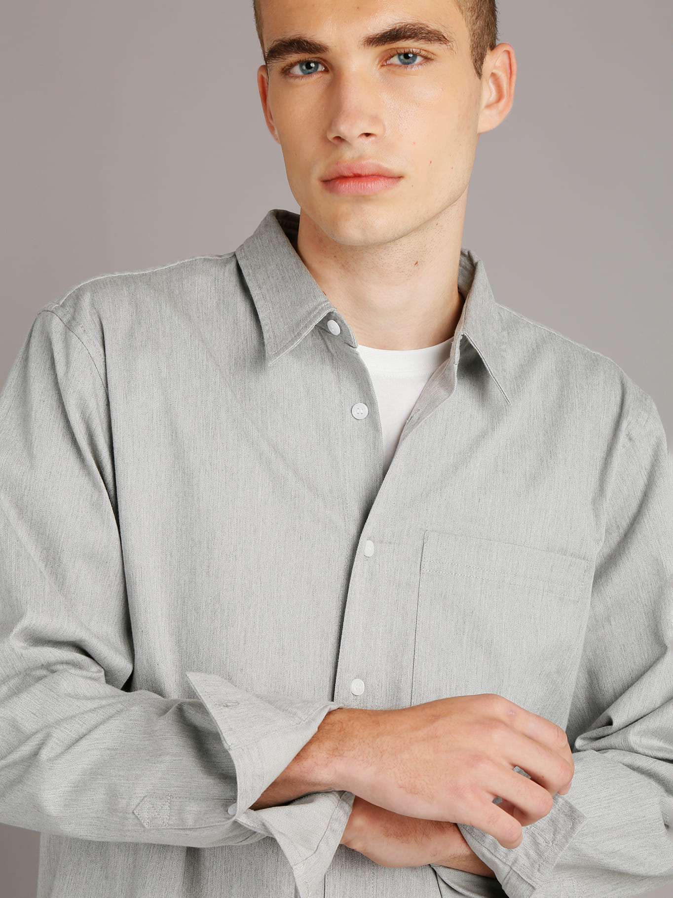 CAMISA UTILITY MELANGE - 5