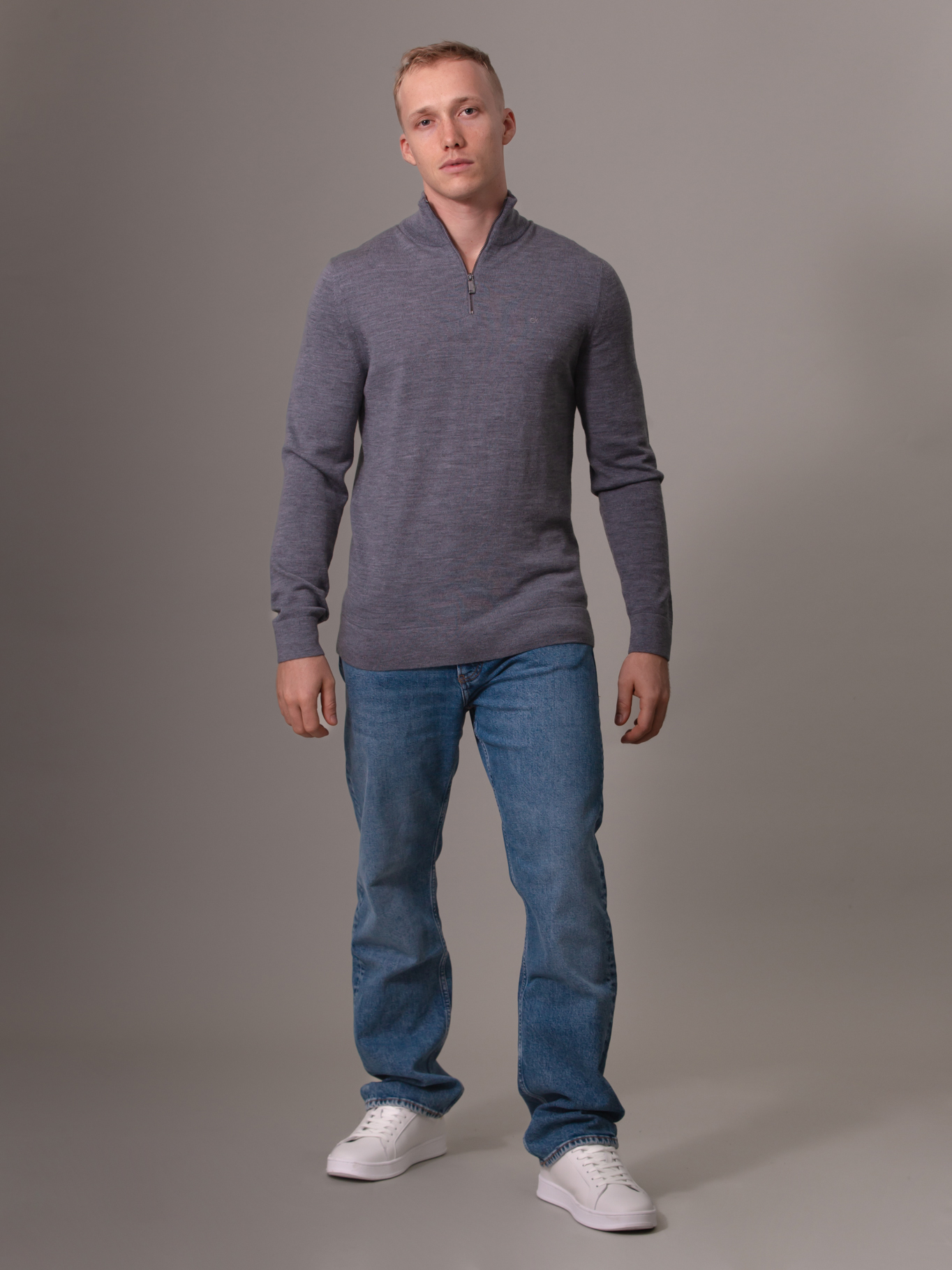 SWEATER MERINO RWS QUARTER ZIP - 2