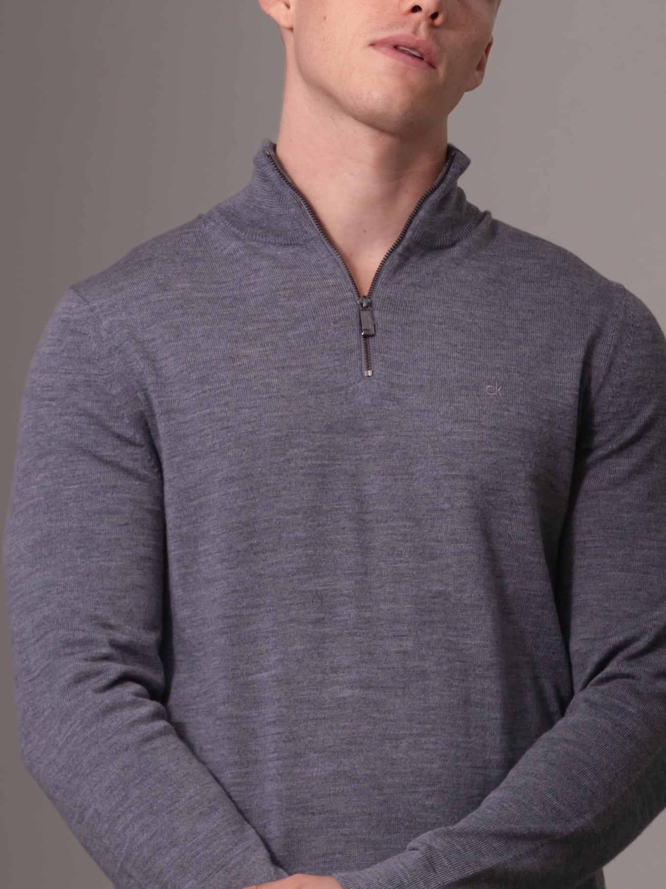 SWEATER MERINO RWS QUARTER ZIP - 5