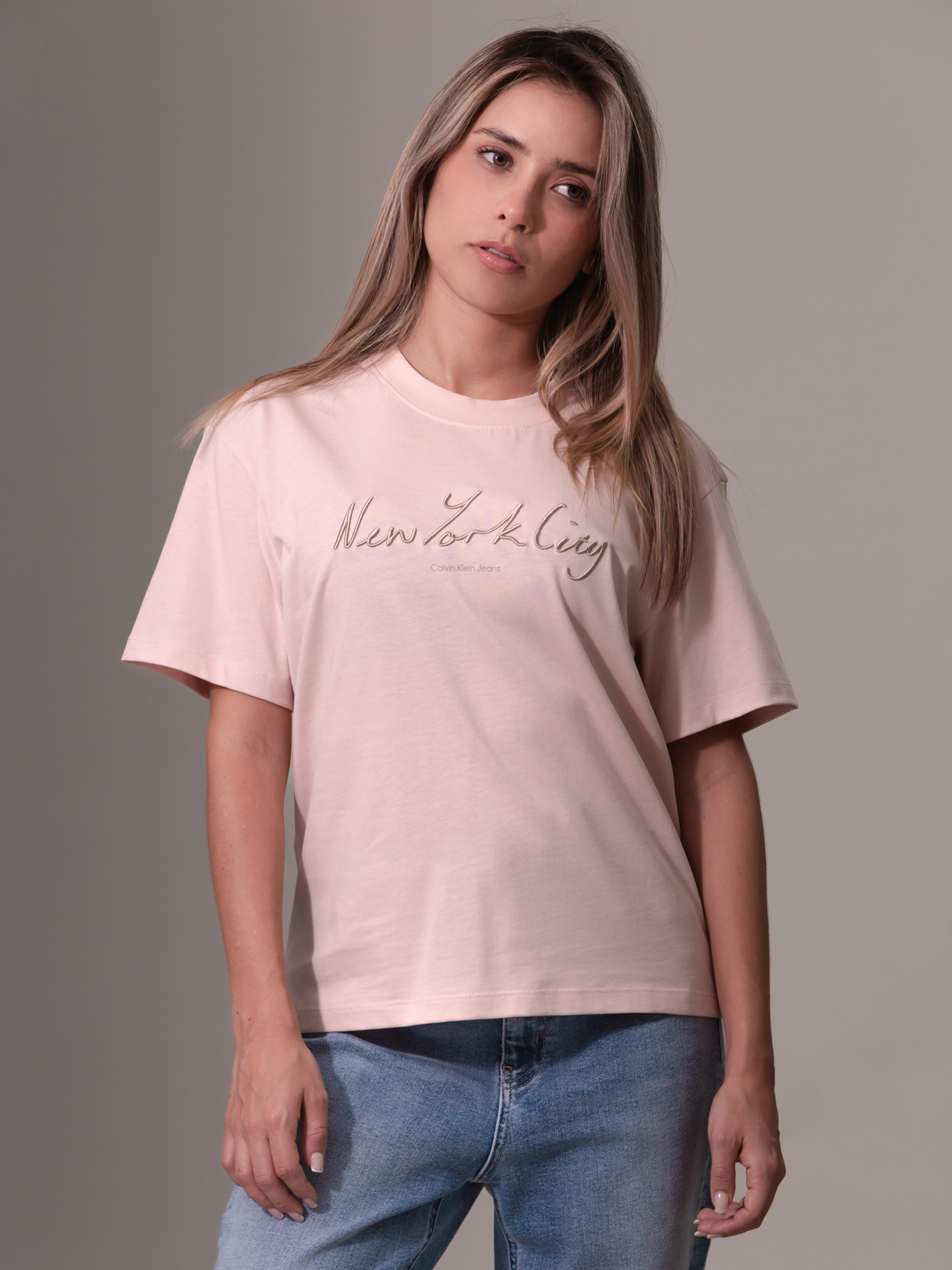 POLERA EMBROIDERED NYC RELAXED - 1