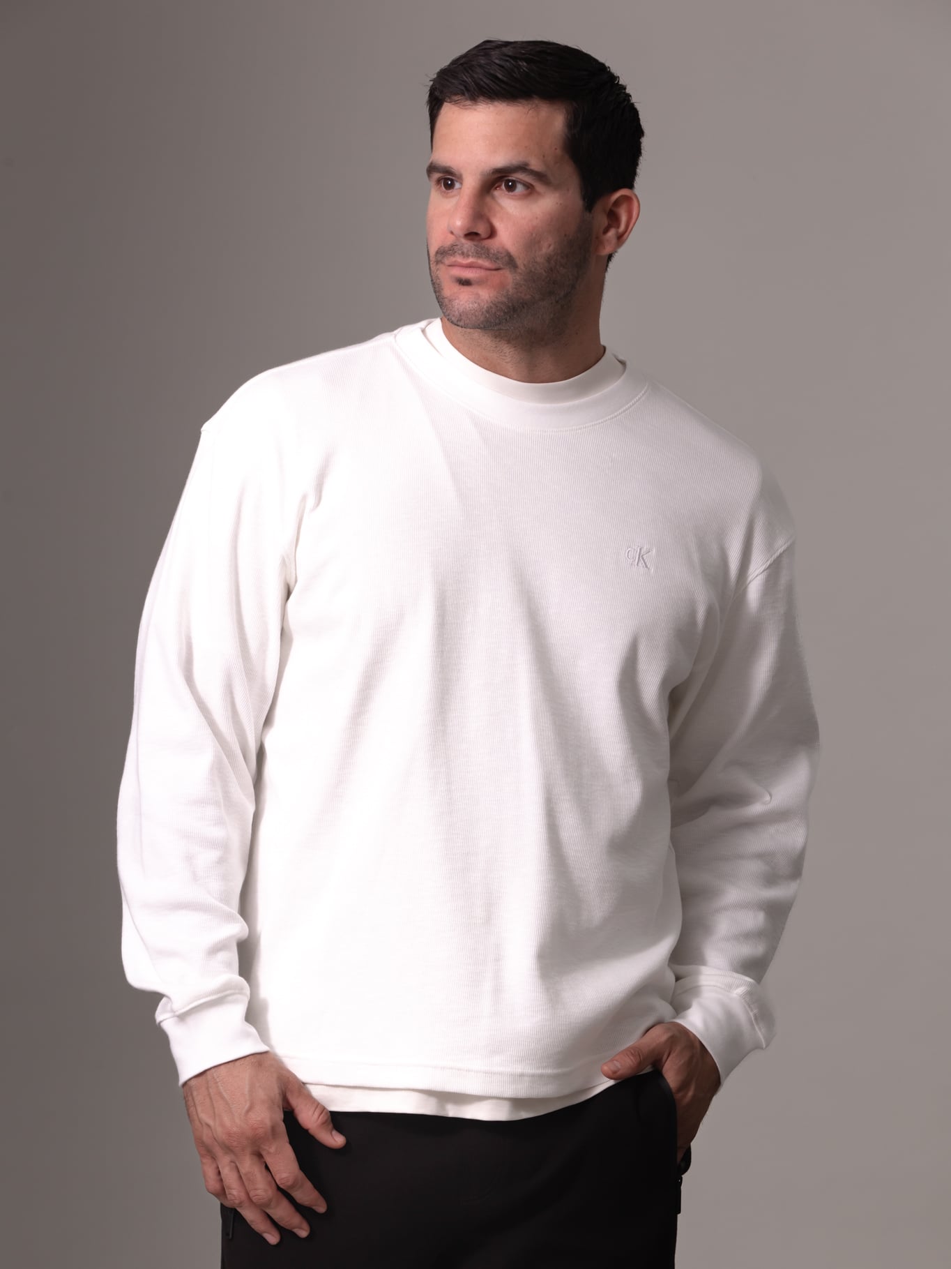 POLERA LS SLUB RIB - 1