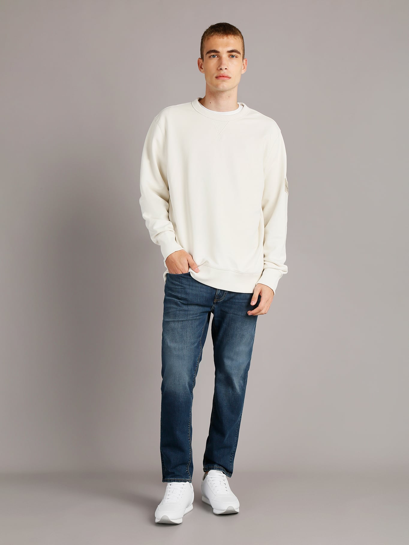 POLERON BADGE CREW NECK - 2