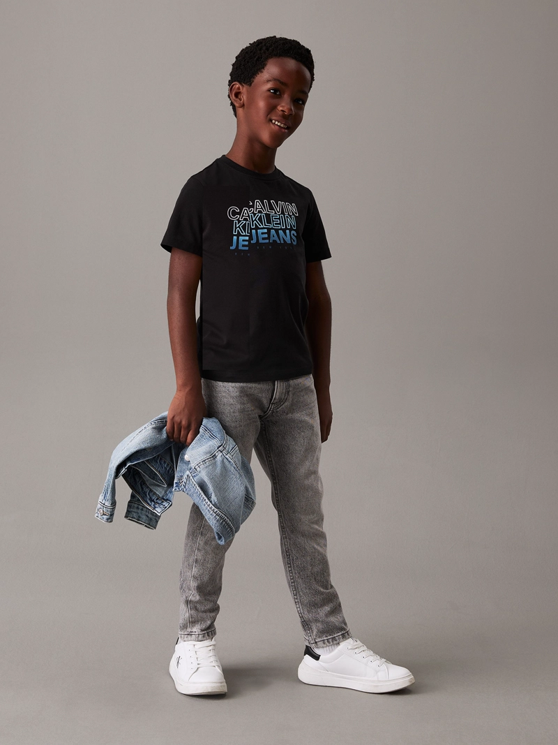 POLERA NIÑO GRADIENT FLOCK LOGO - 2