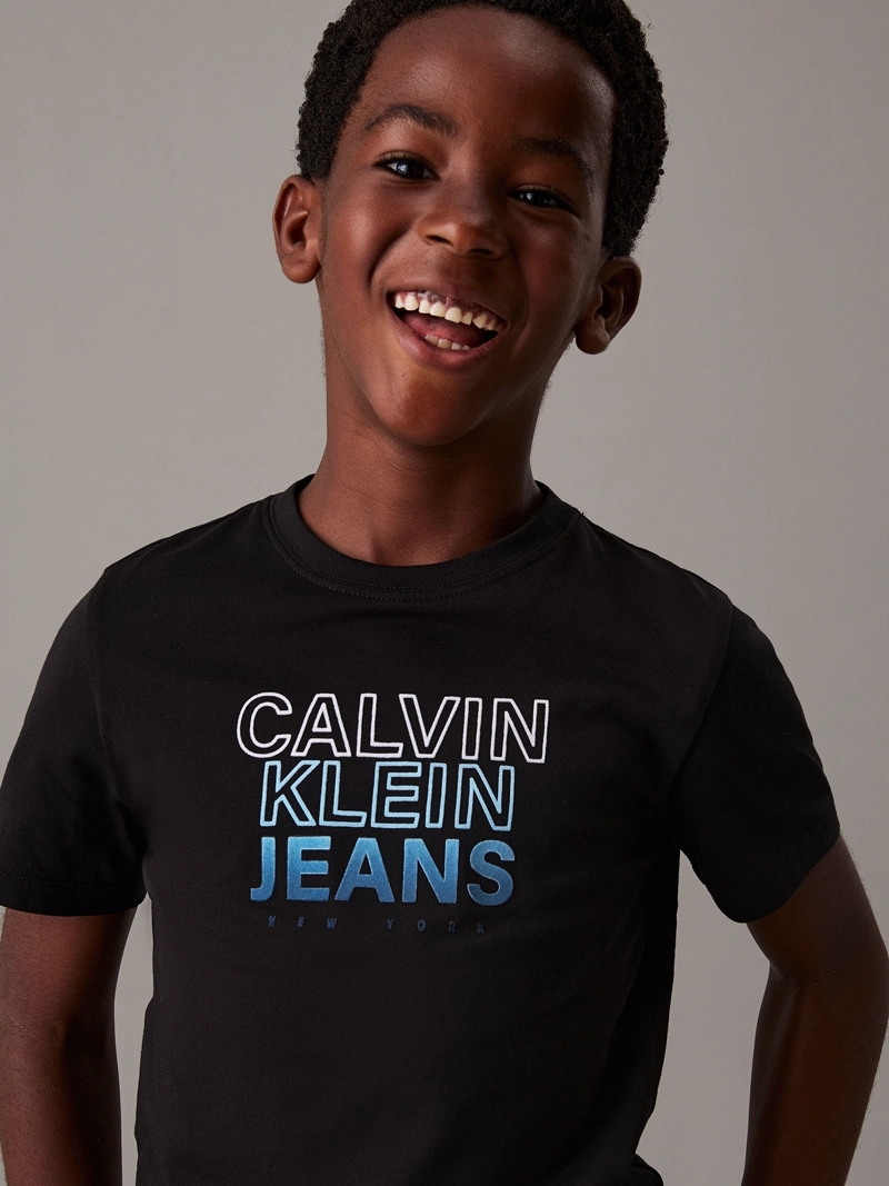 POLERA NIÑO GRADIENT FLOCK LOGO - 4