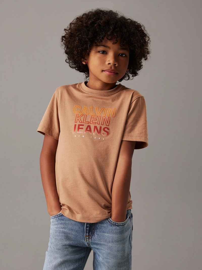 POLERA NIÑO GRADIENT FLOCK LOGO - 1