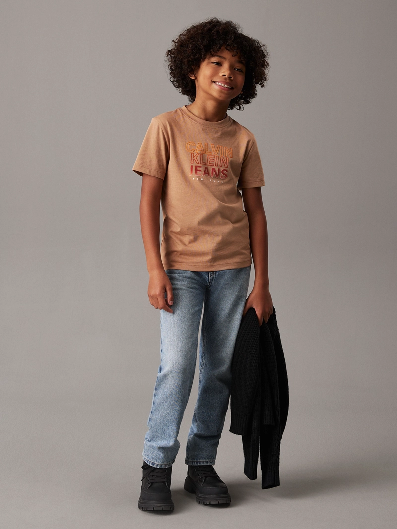 POLERA NIÑO GRADIENT FLOCK LOGO - 2
