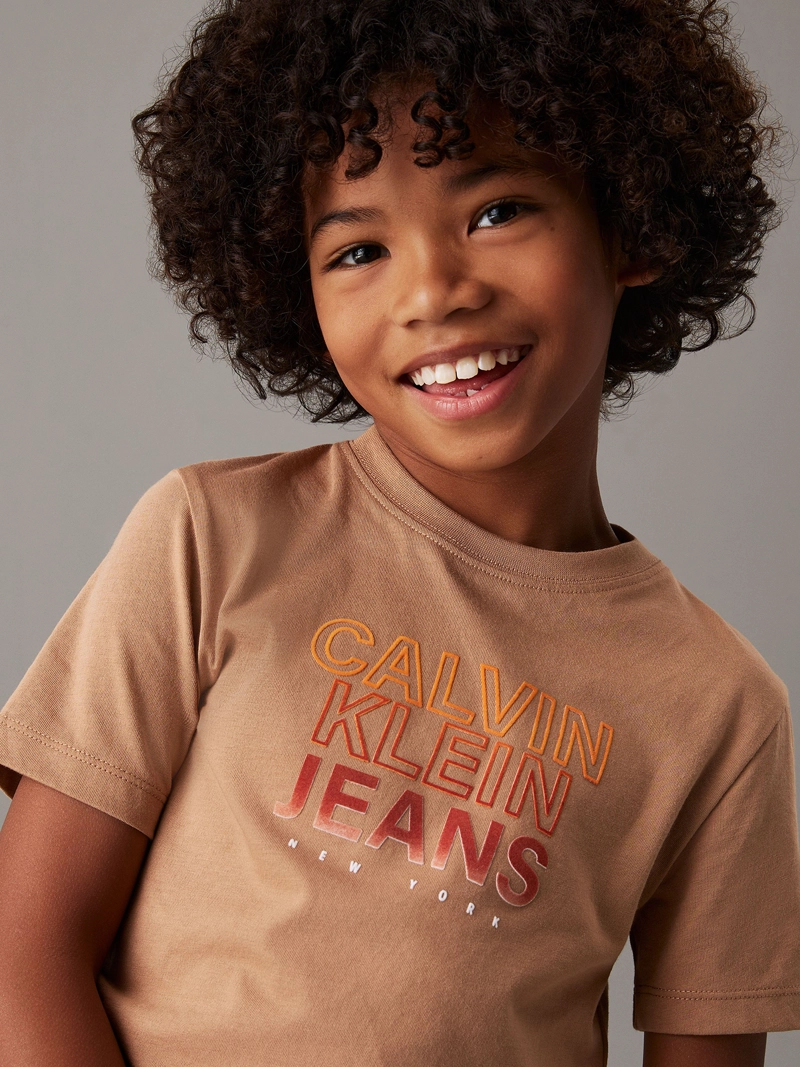 POLERA NIÑO GRADIENT FLOCK LOGO - 4