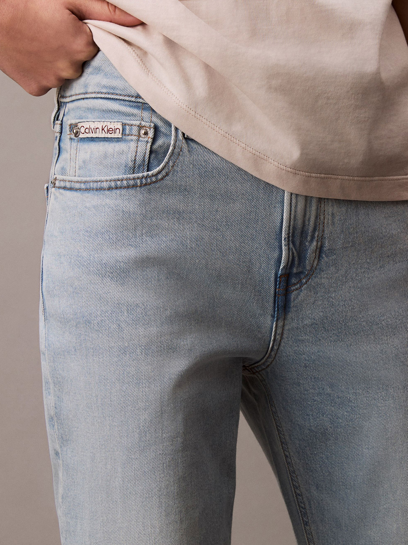 JEANS HIGH RISE STRAIGHT MARBLED BEA - 3