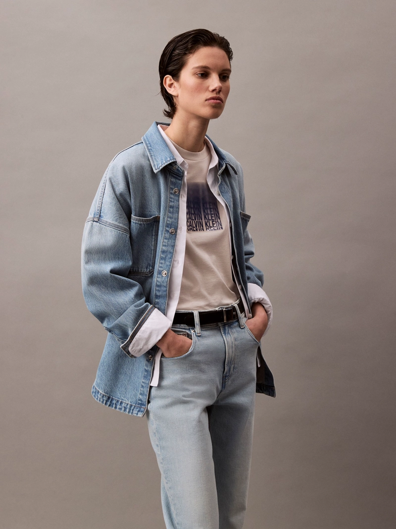 JEANS HIGH RISE STRAIGHT MARBLED BEA - 6