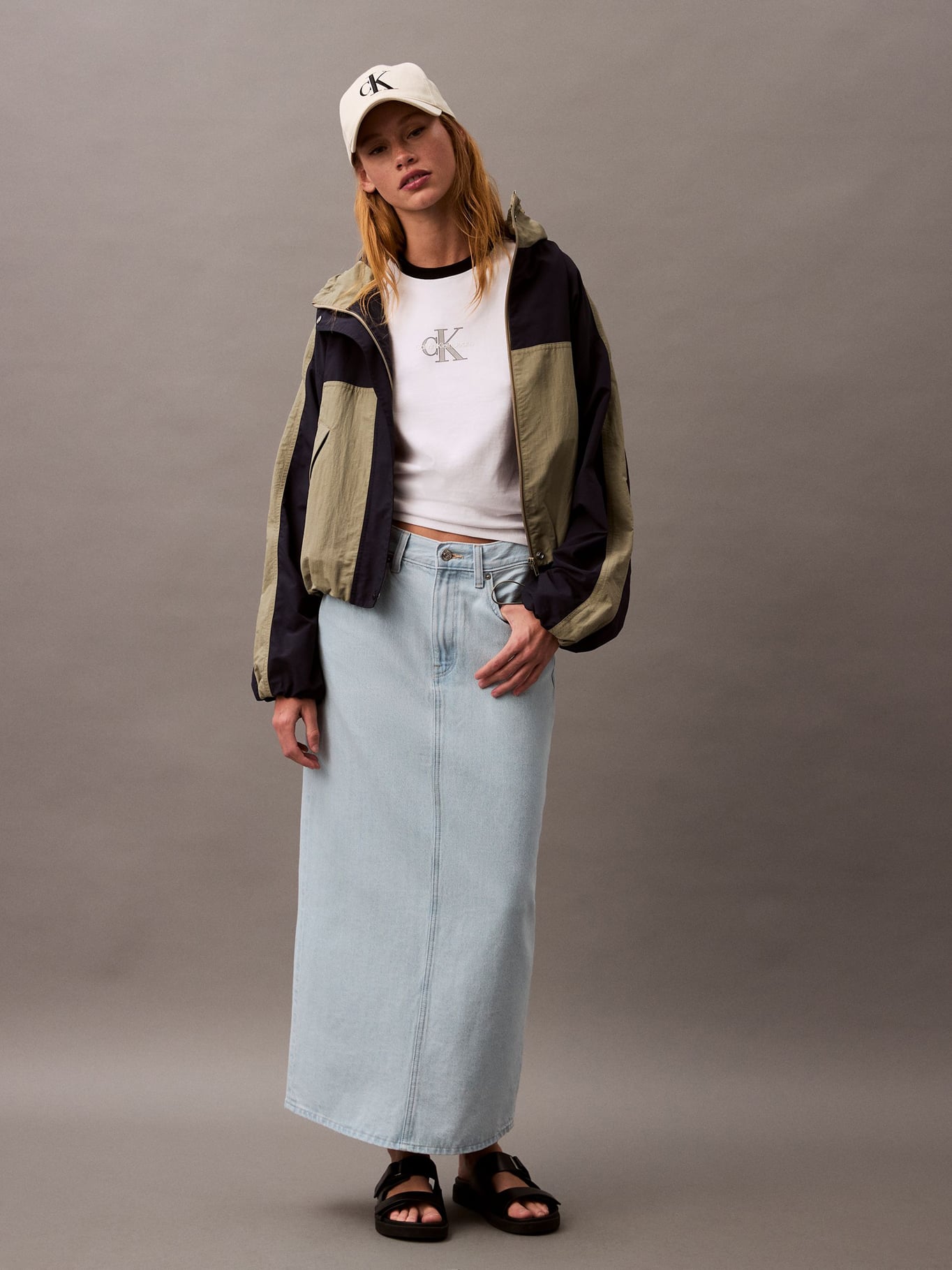 FALDA DENIM MAXI - 1
