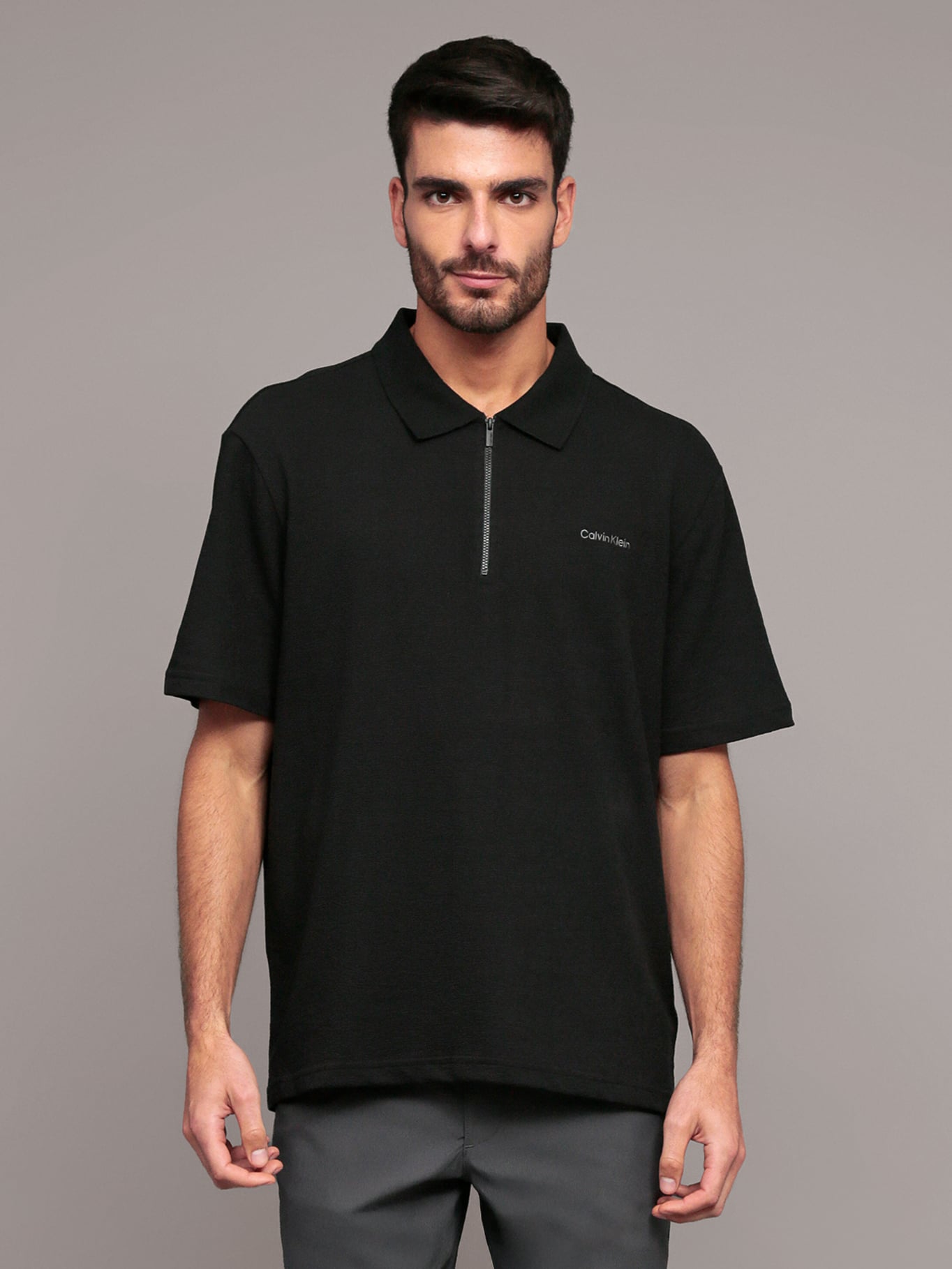 POLO RELAXED CON TEJIDO CREPE - 1