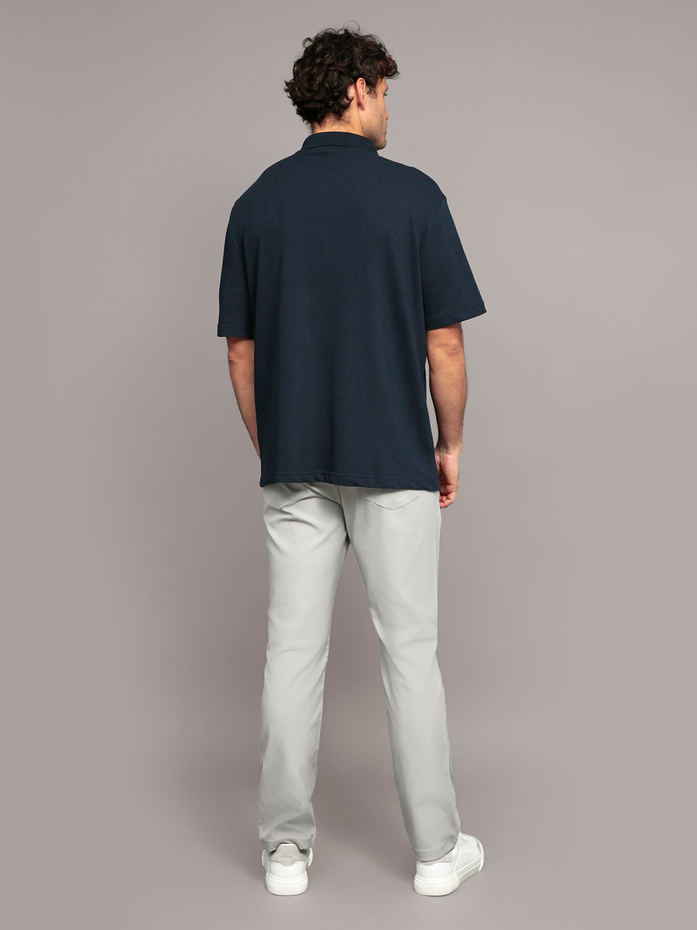 POLO RELAXED CON TEJIDO CREPE - 3