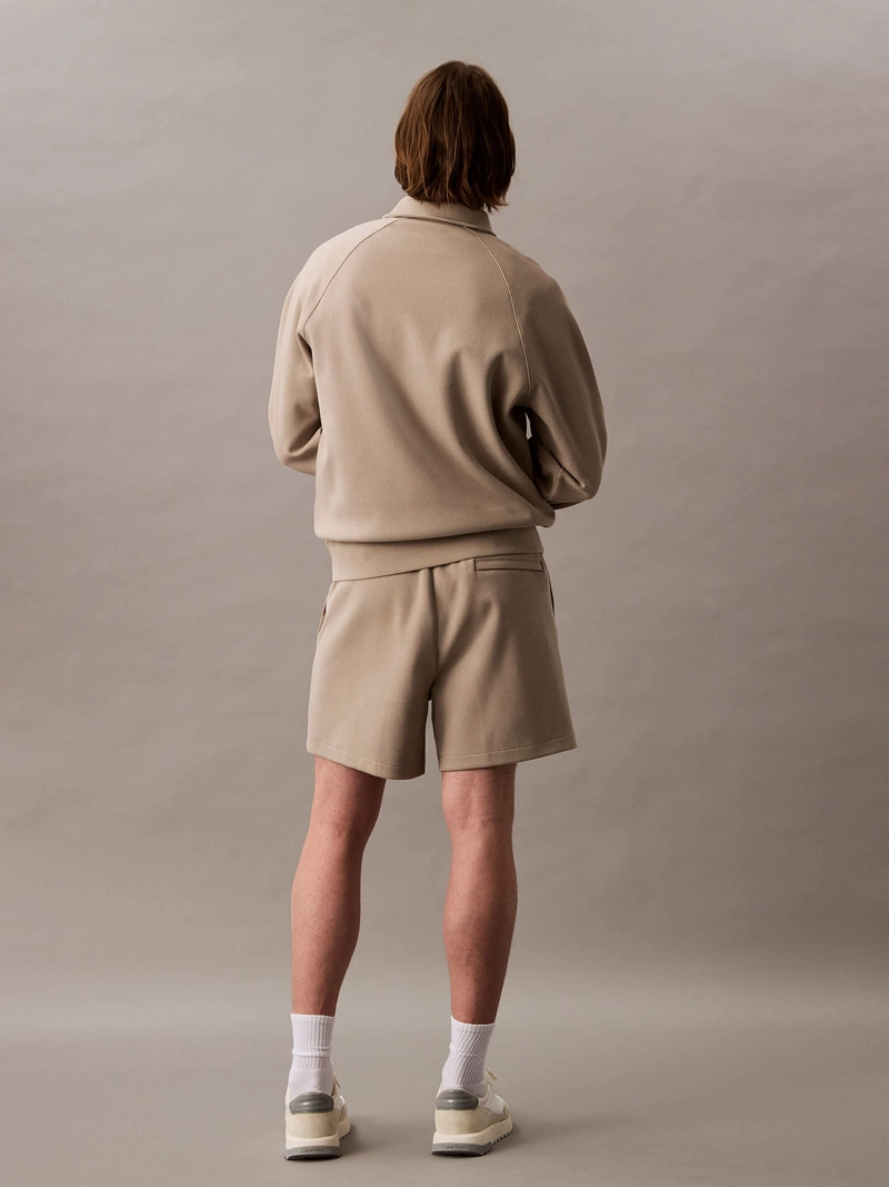 SHORT DE PUNTO DE CANALE  CON MONOGRAMA BORDADO - 3