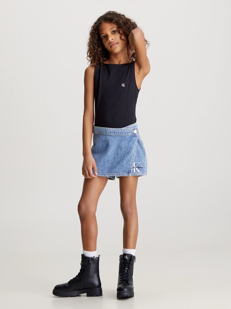FALDA PANTALON NIÑA DENIM - 1