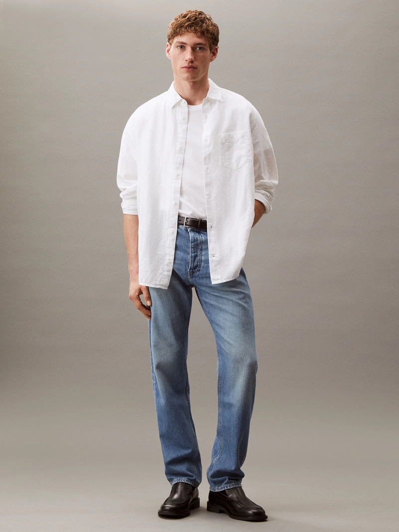 CAMISA REGULAR FIT DE LINO Y ALGODON - 2