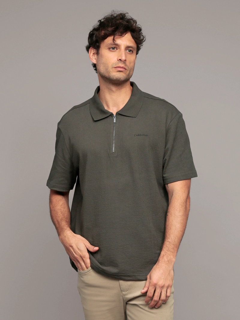 POLO RELAXED CON TEJIDO CREPE - 1