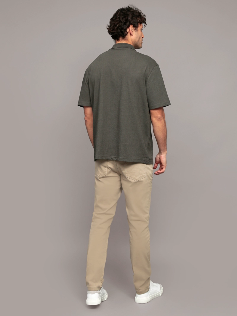 POLO RELAXED CON TEJIDO CREPE - 3