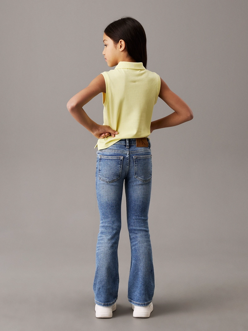 JEANS NIÑA MID RISE FLARED - 2