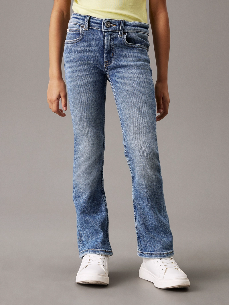 JEANS NIÑA MID RISE FLARED - 3