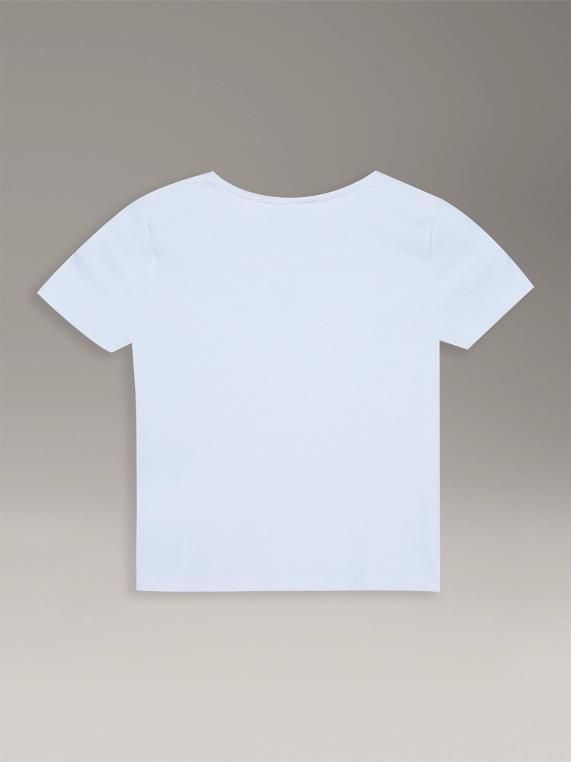 POLERA NIÑA DE PUNTO CANALE  CON CUELLO CUADRADO - 2