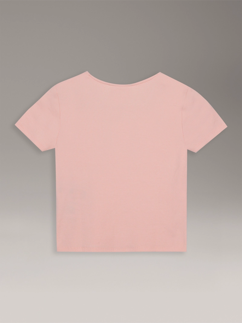 POLERA NIÑA DE PUNTO CANALE  CON CUELLO CUADRADO - 2