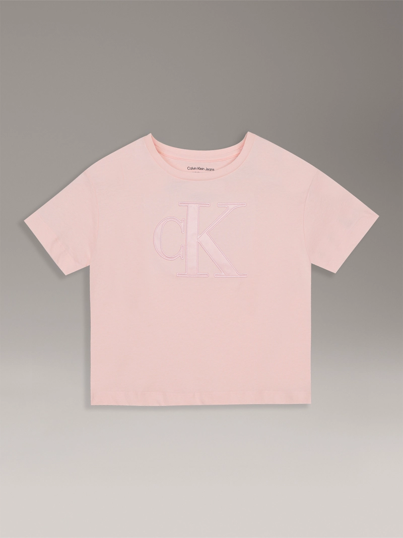 POLERA NIÑA BOXY CON MONOGRAMA - 1