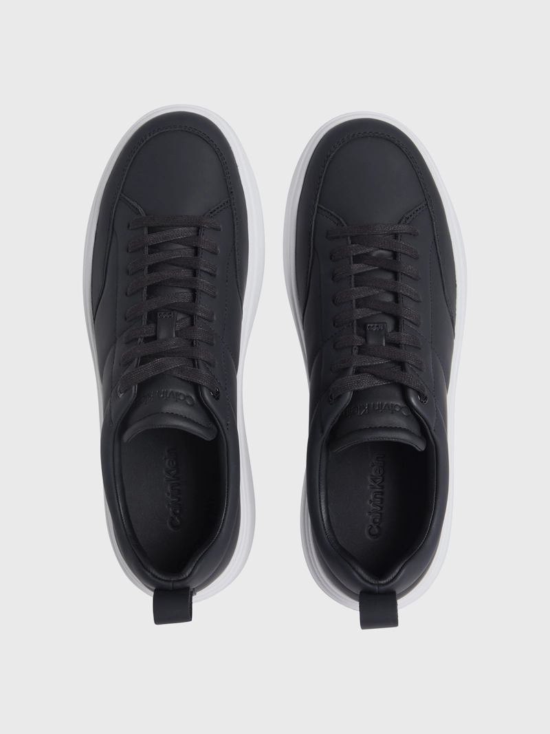 ZAPATILLAS DE CUERO LOW TOP LACE UP - 3