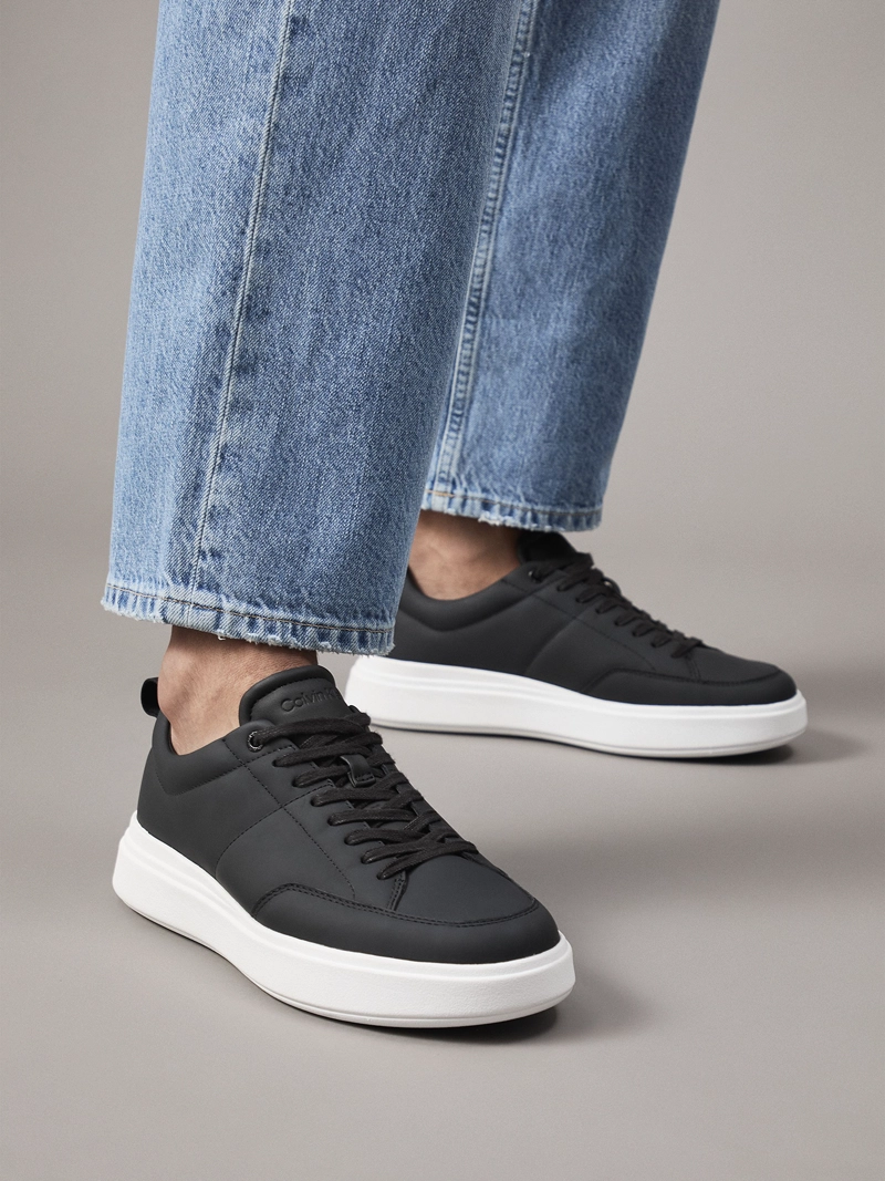 ZAPATILLAS DE CUERO LOW TOP LACE UP - 6