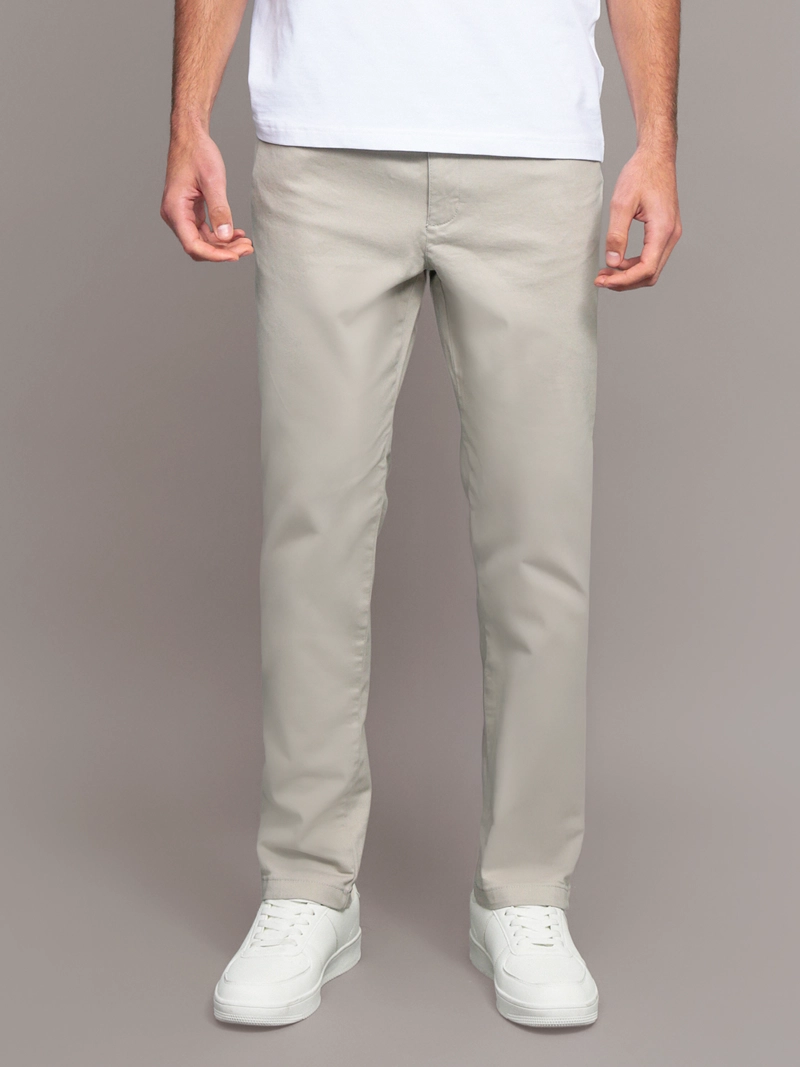 PANTALON SLIM BRUSHED TWILL - 1
