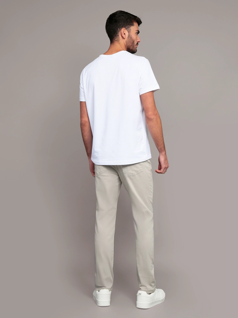 PANTALON SLIM BRUSHED TWILL - 3