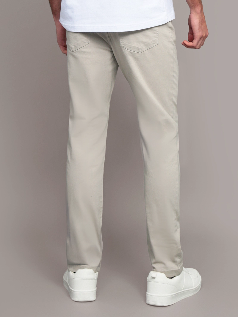 PANTALON SLIM BRUSHED TWILL - 4