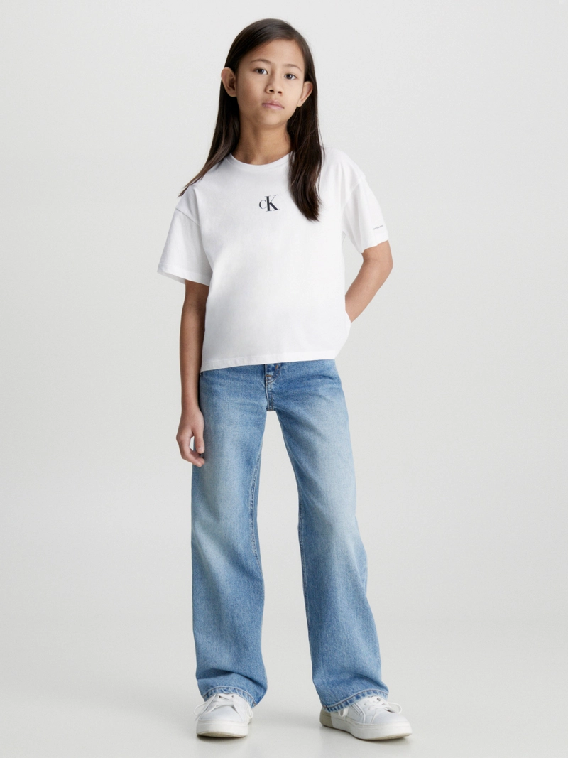 POLERA NIÑA CK LOGO BOXY - 2