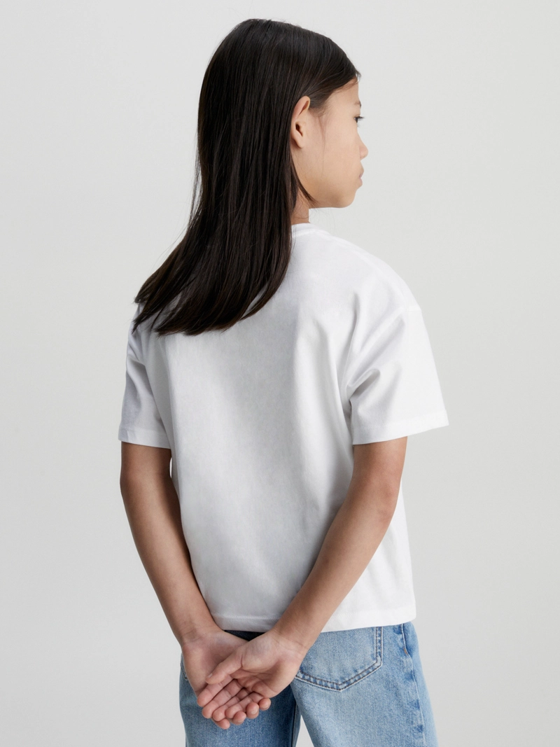 POLERA NIÑA CK LOGO BOXY - 3
