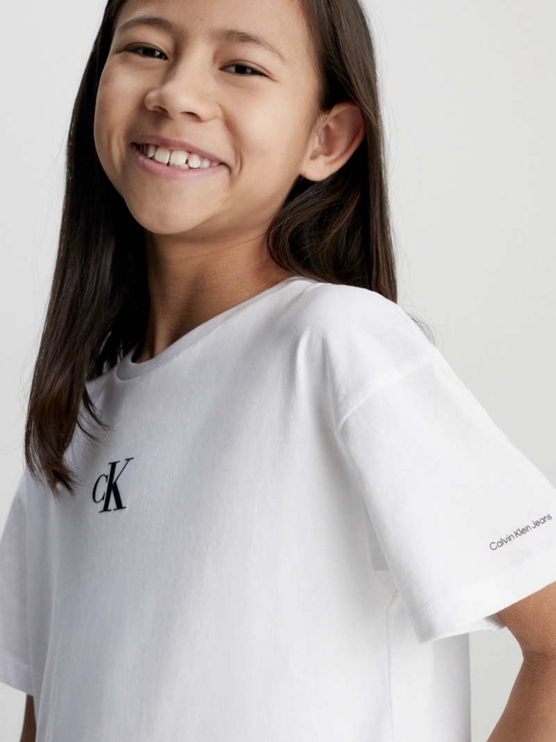 POLERA NIÑA CK LOGO BOXY - 4