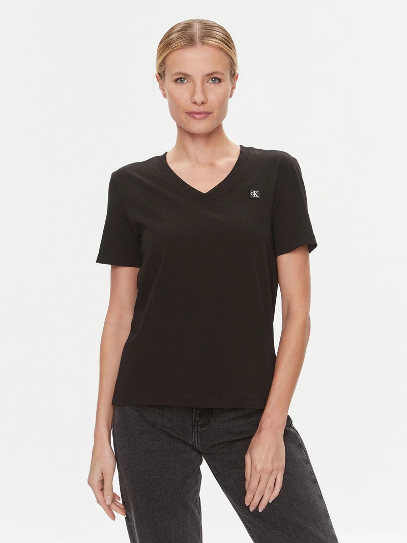POLERA CK EMBRO BADGE V-NECK - 1
