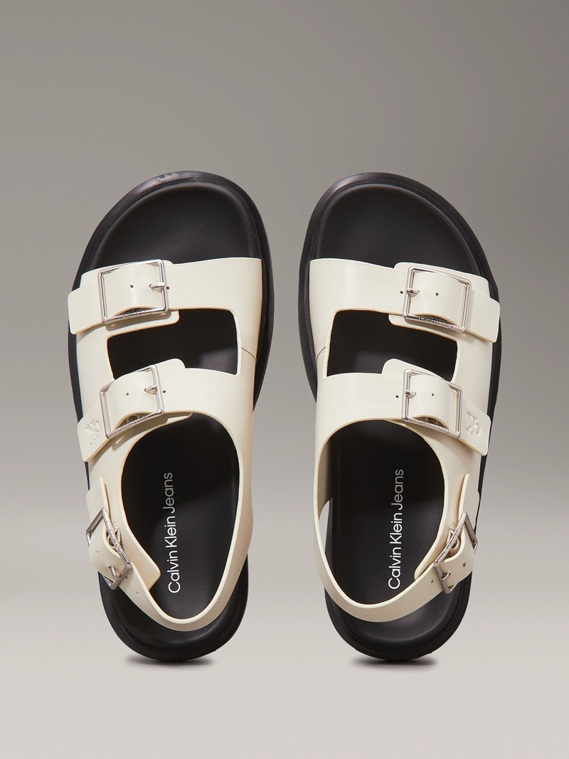 SANDALIAS DE CUERO CON HEBILLA - 3