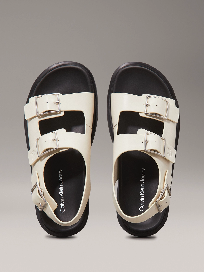 SANDALIAS DE CUERO CON HEBILLA - 3