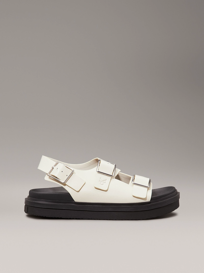SANDALIAS DE CUERO CON HEBILLA - 5