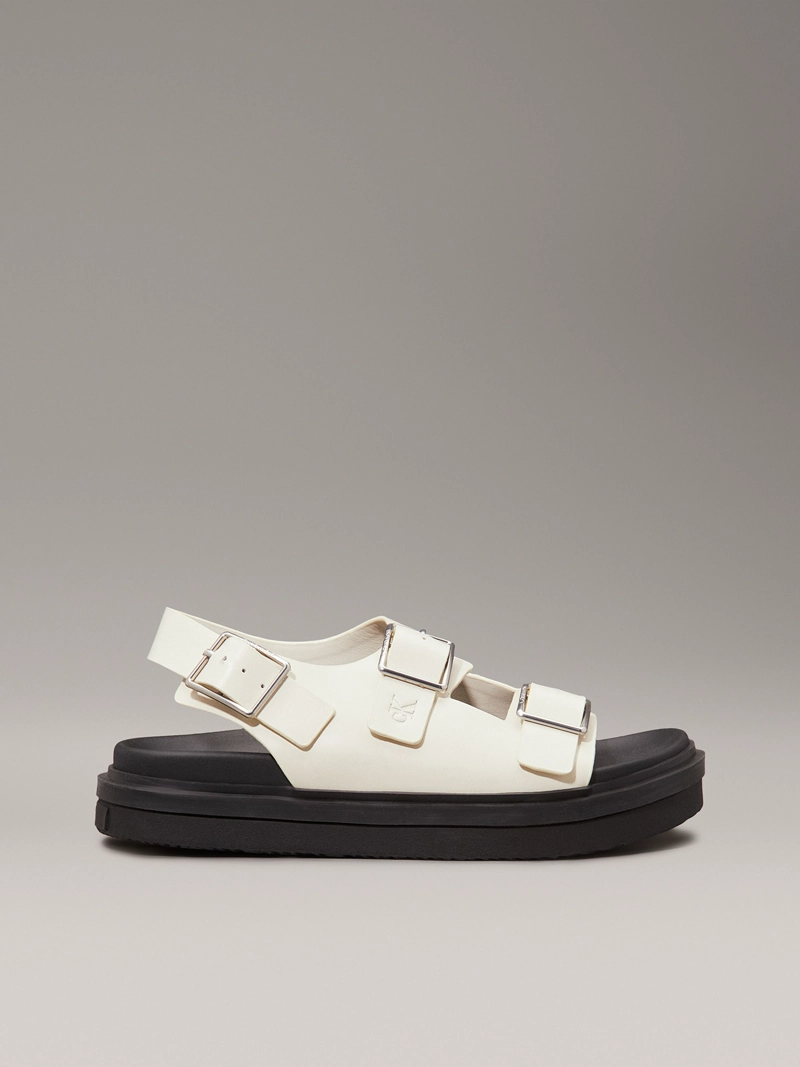 SANDALIAS DE CUERO CON HEBILLA - 5
