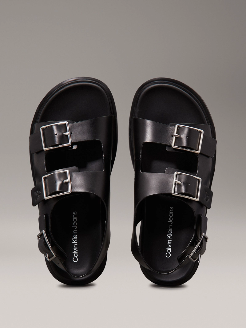 SANDALIAS DE CUERO CON HEBILLA - 3