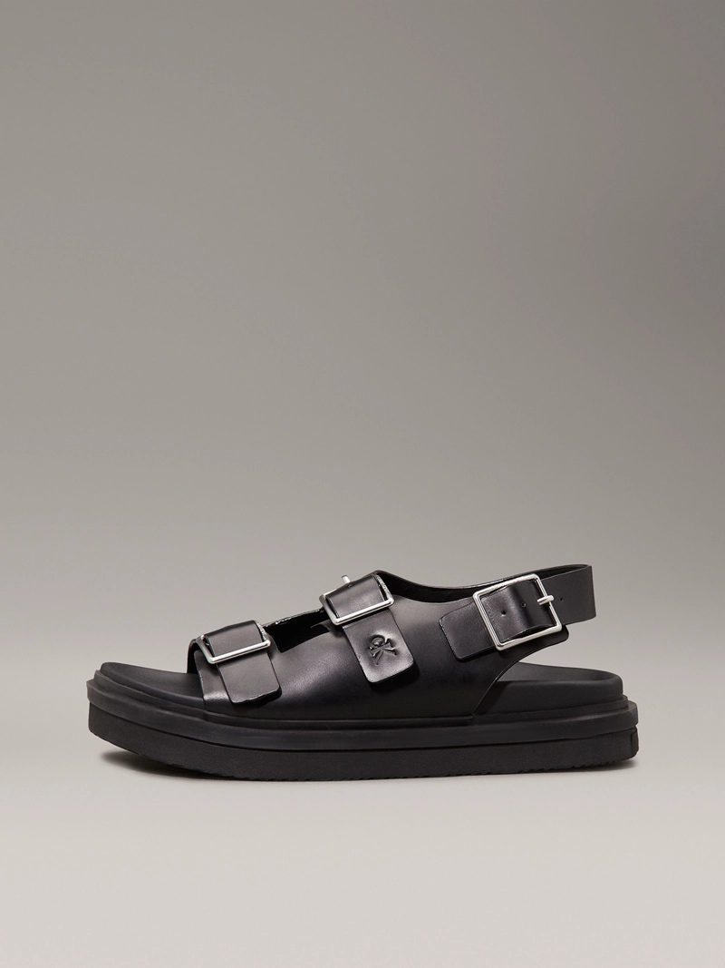 SANDALIAS DE CUERO CON HEBILLA - 6