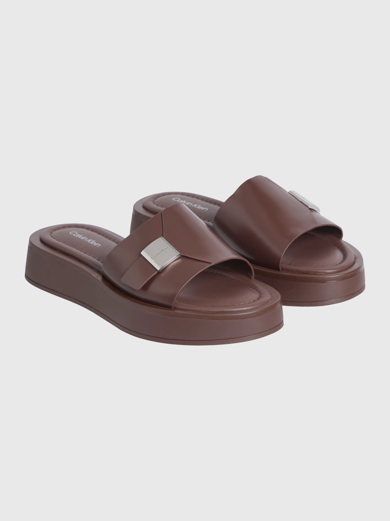 SANDALIAS DE CUERO FLATFORM - 1