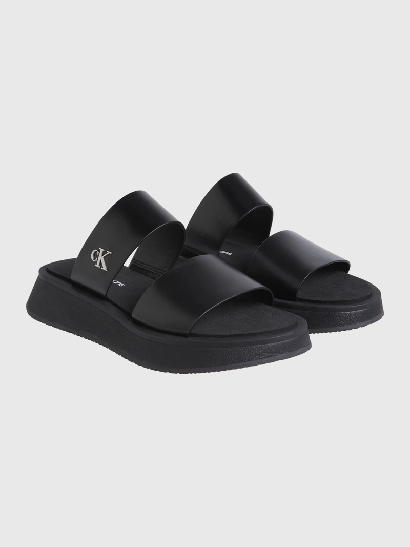 SANDALIAS DE CUERO DOUBLE STRAP - 1