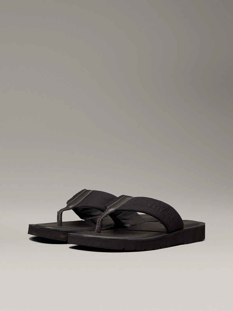 SANDALIAS DE LONA CON LOGO - 1