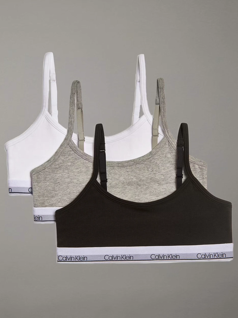PACK 3 CROPPED BRALETTES PARA NIÑA - 1