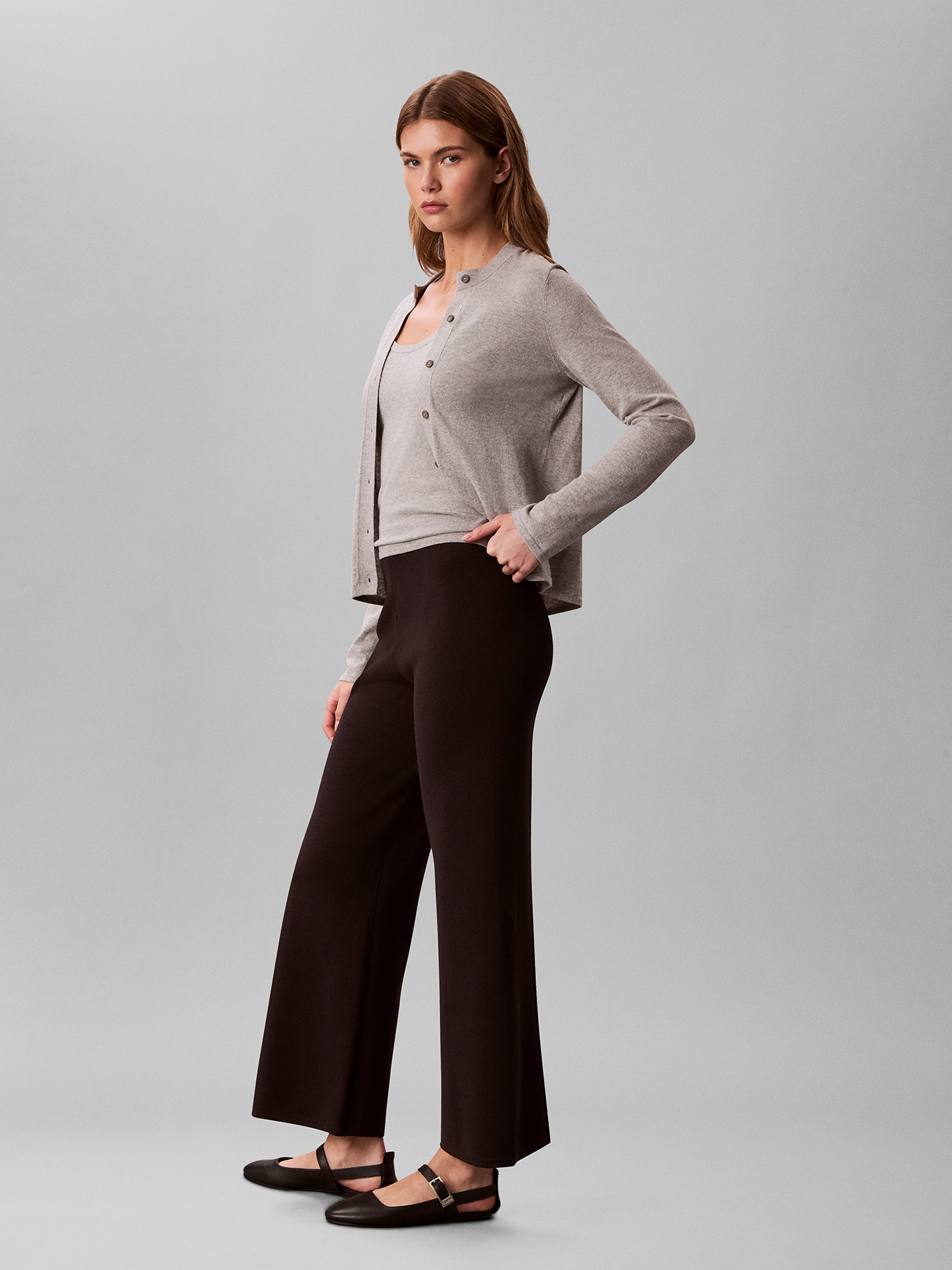 PANTALON EN TEJIDO MILANO - 4